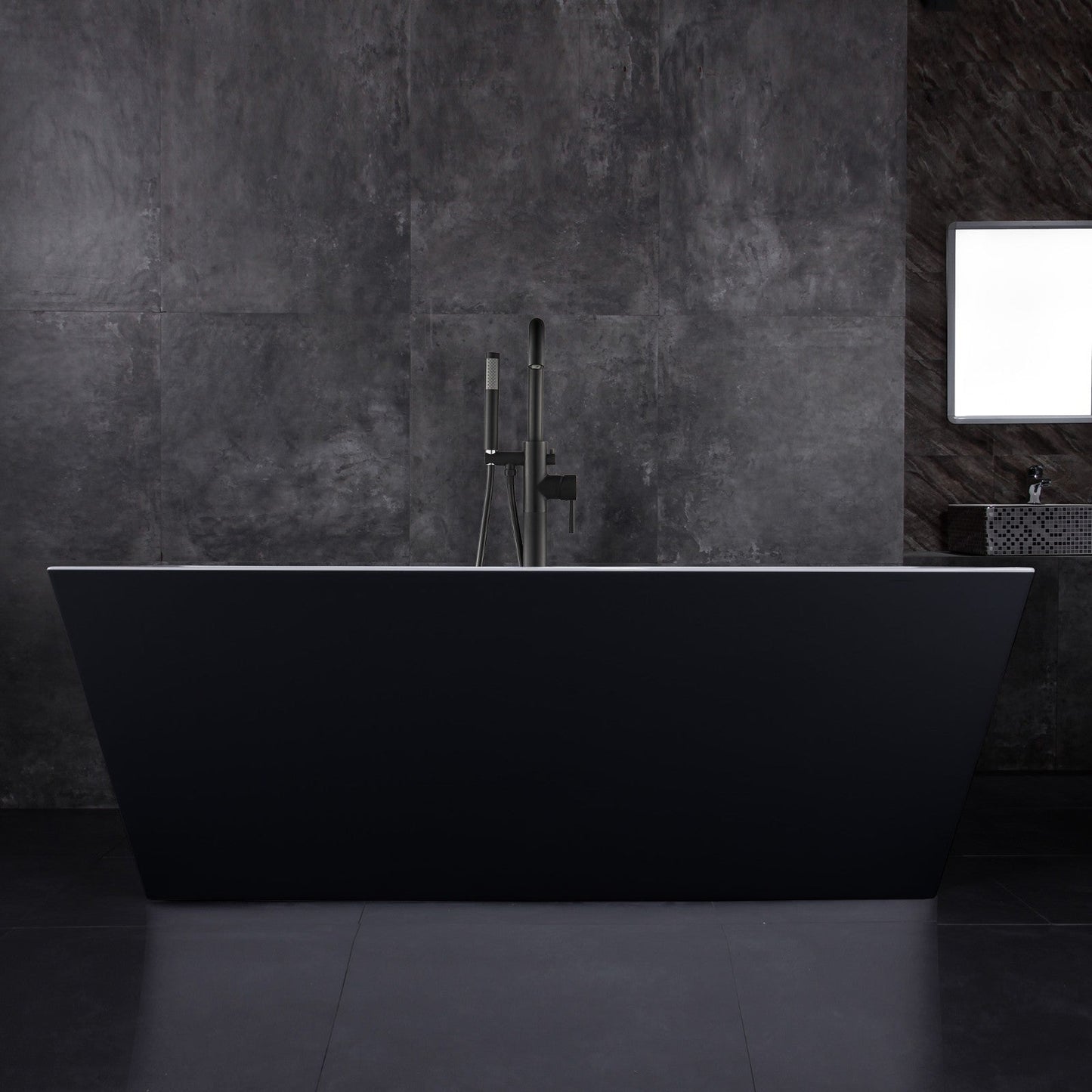 WOODBRIDGE 67" Acrylic Freestanding Bathtub Contemporary Soaking Tub