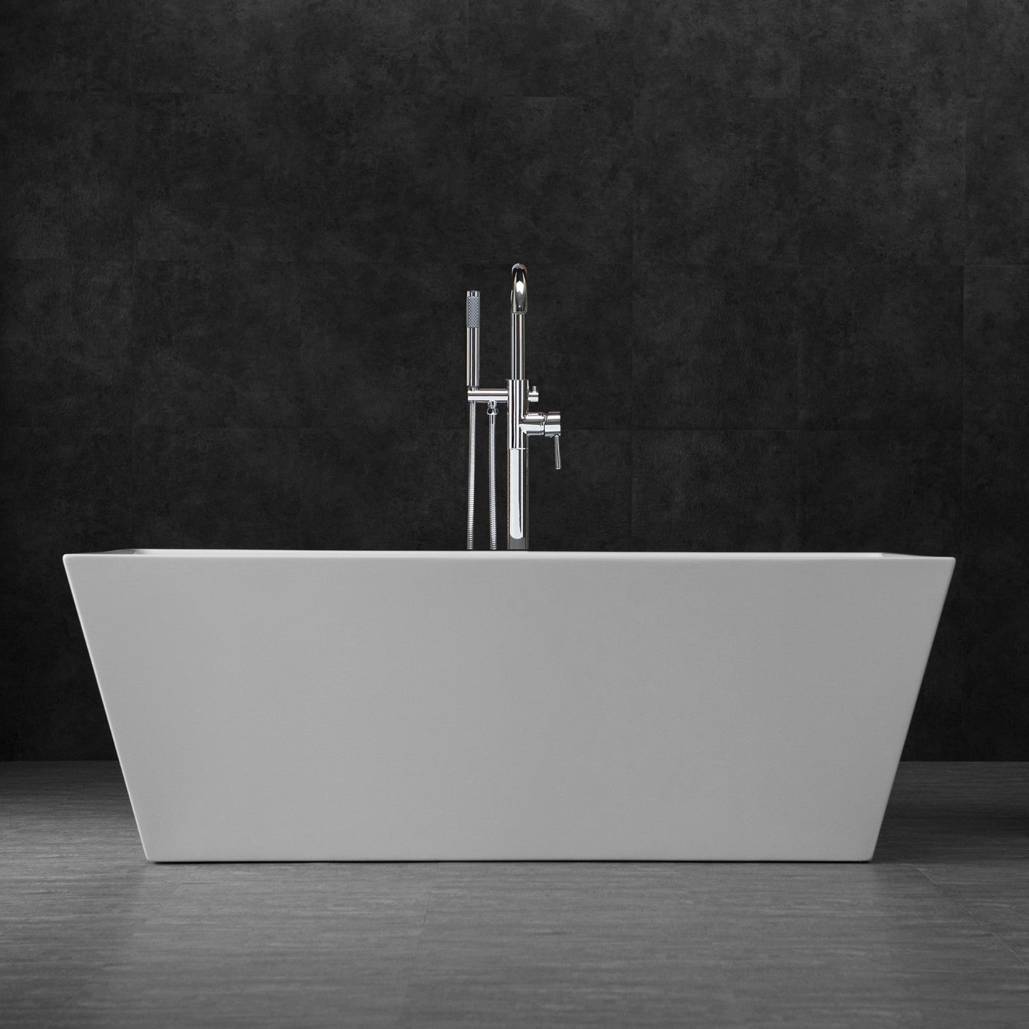WOODBRIDGE 67" Acrylic Freestanding Bathtub Contemporary Soaking Tub