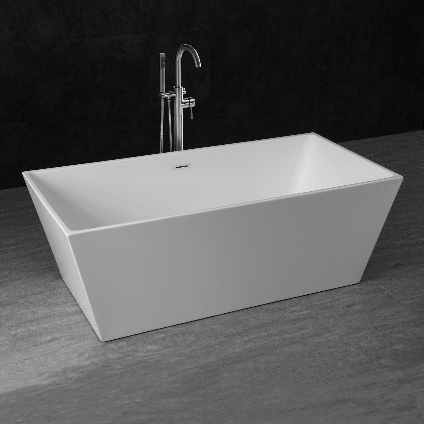 WOODBRIDGE 67" Acrylic Freestanding Bathtub Contemporary Soaking Tub