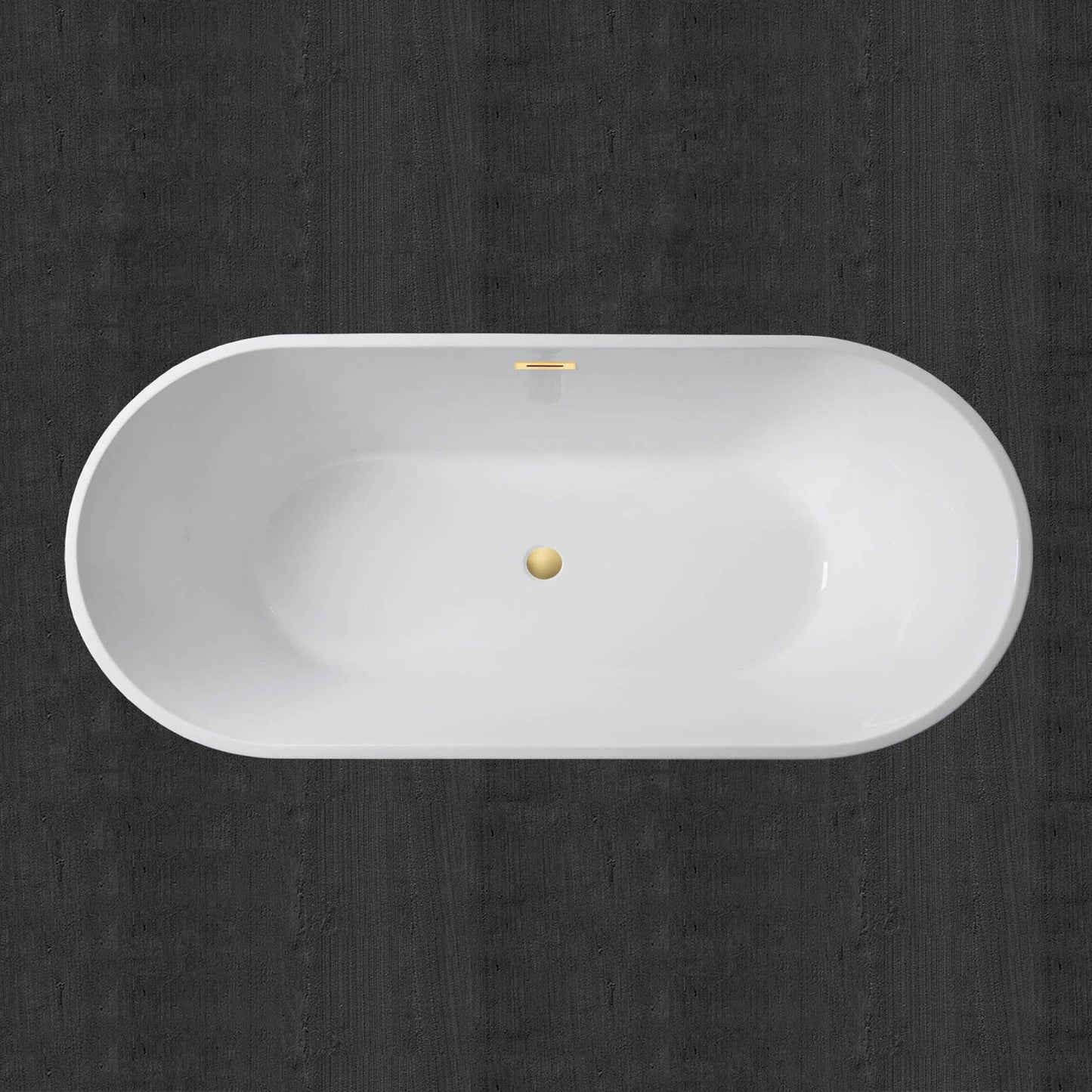 WOODBRIDGE 71" Acrylic Freestanding Bathtub Contemporary Soaking Tub