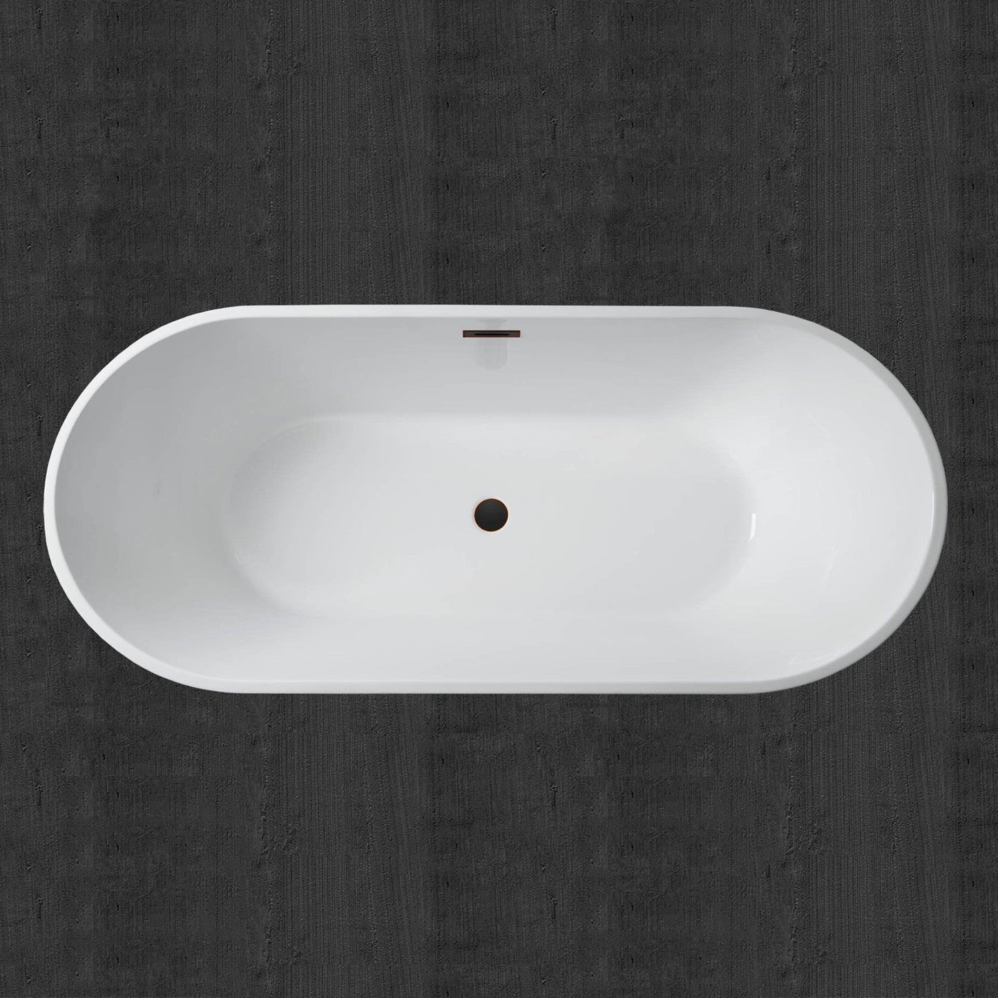 WOODBRIDGE 71" Acrylic Freestanding Bathtub Contemporary Soaking Tub
