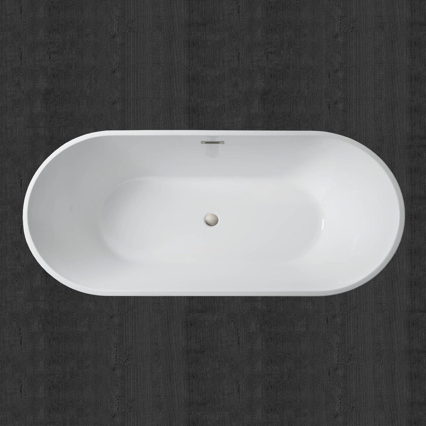 WOODBRIDGE 71" Acrylic Freestanding Bathtub Contemporary Soaking Tub