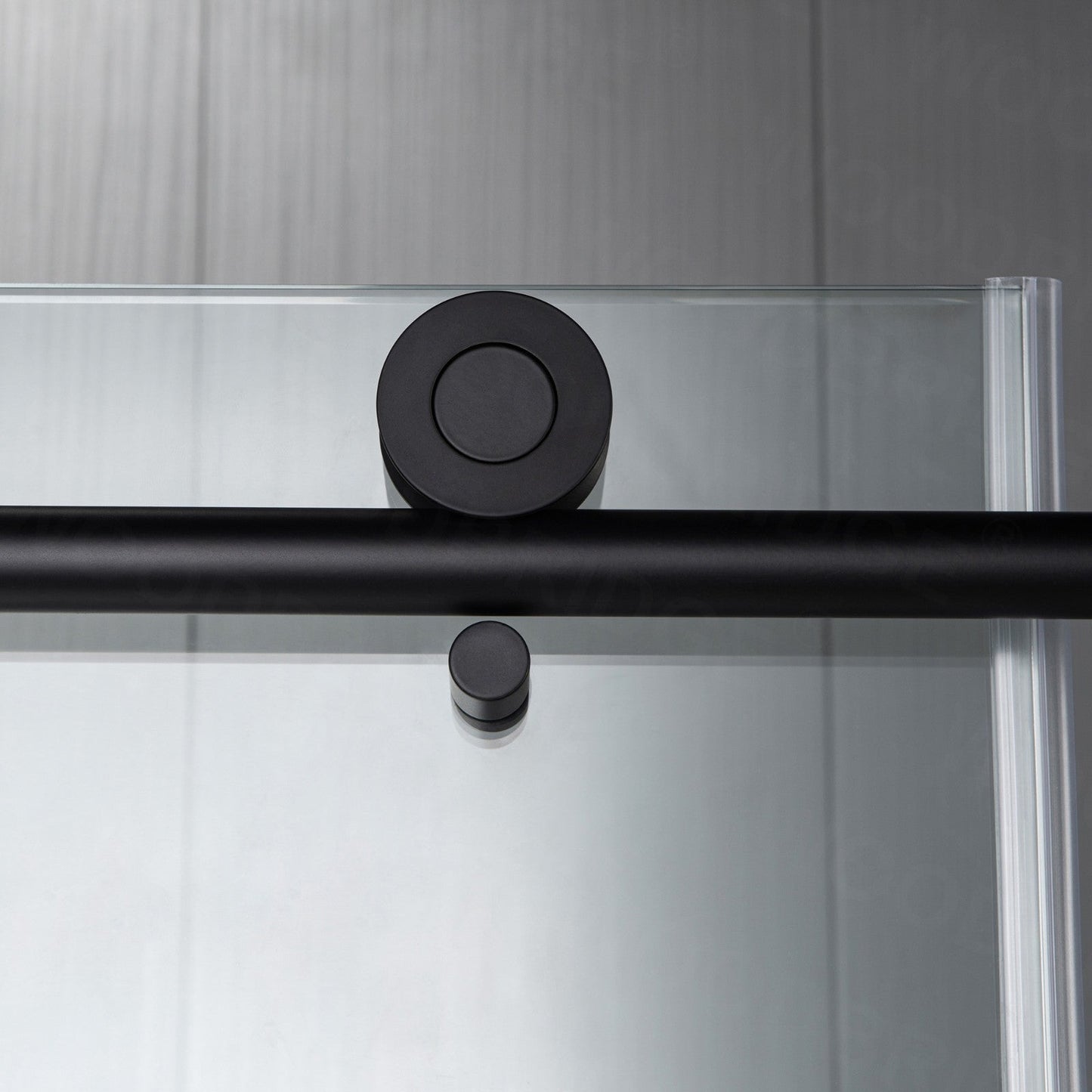 WOODBRIDGE MBSDC4876-B Frameless Shower Doors 44-48" Width x 76"Height with 3/8"(10mm) Clear Tempered Glass