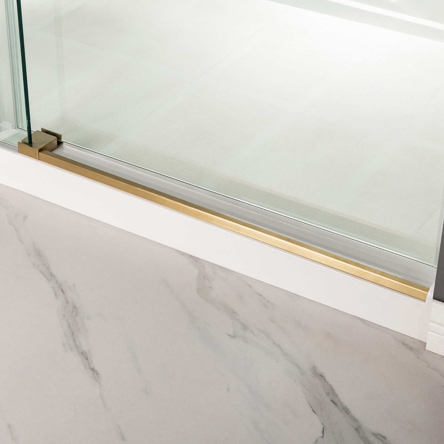 WOODBRIDGE MBSDC4876-B Frameless Shower Doors 44-48" Width x 76"Height with 3/8"(10mm) Clear Tempered Glass