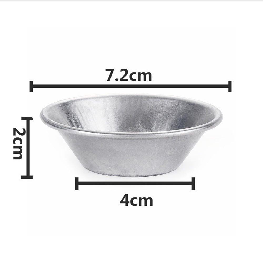 5pcs Practical Egg Tart Aluminum Cupcake Cookie