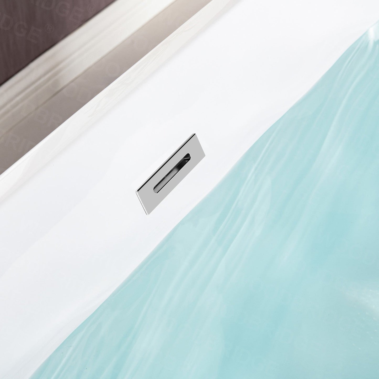 WOODBRIDGE 59" Acrylic Freestanding Bathtub Contemporary Soaking Tub