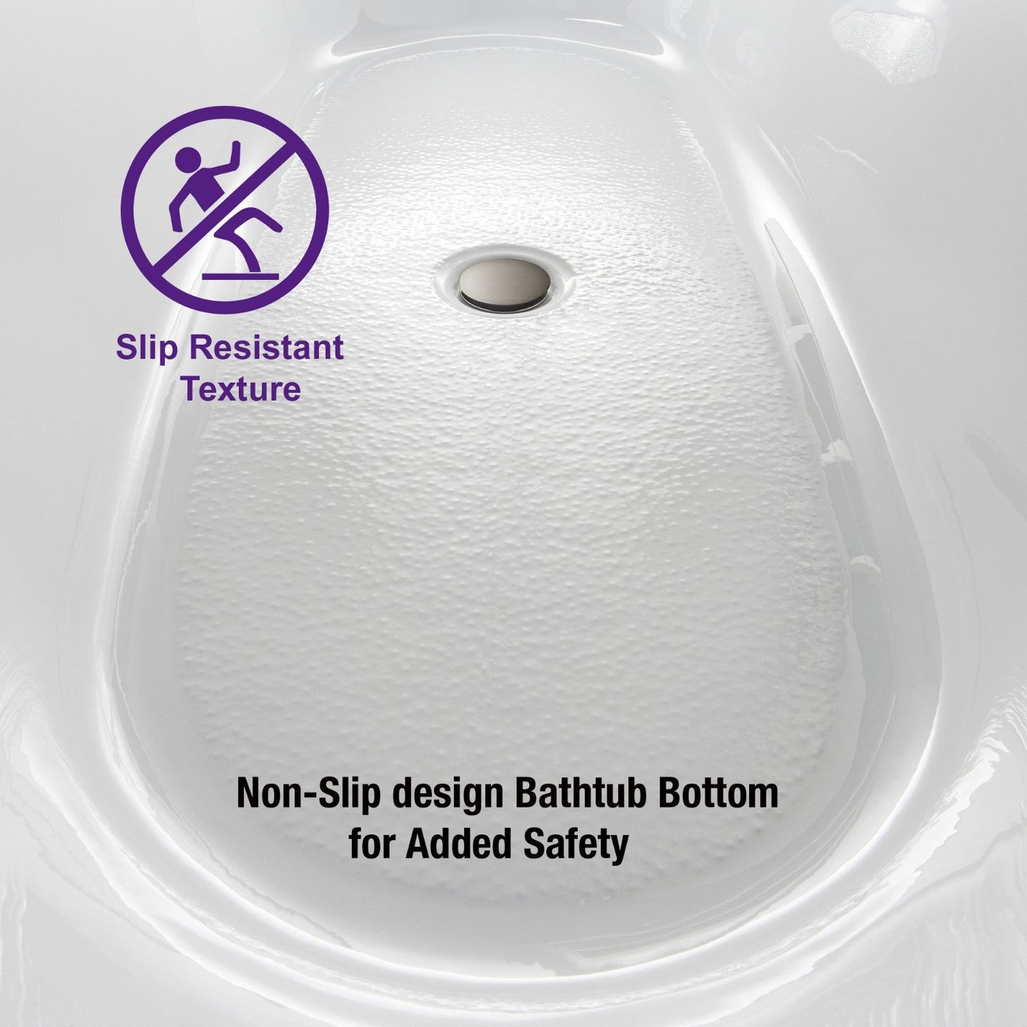 WOODBRIDGE BTA0088 56" Acrylic Freestanding Bathtub Contemporary Soaking Tub