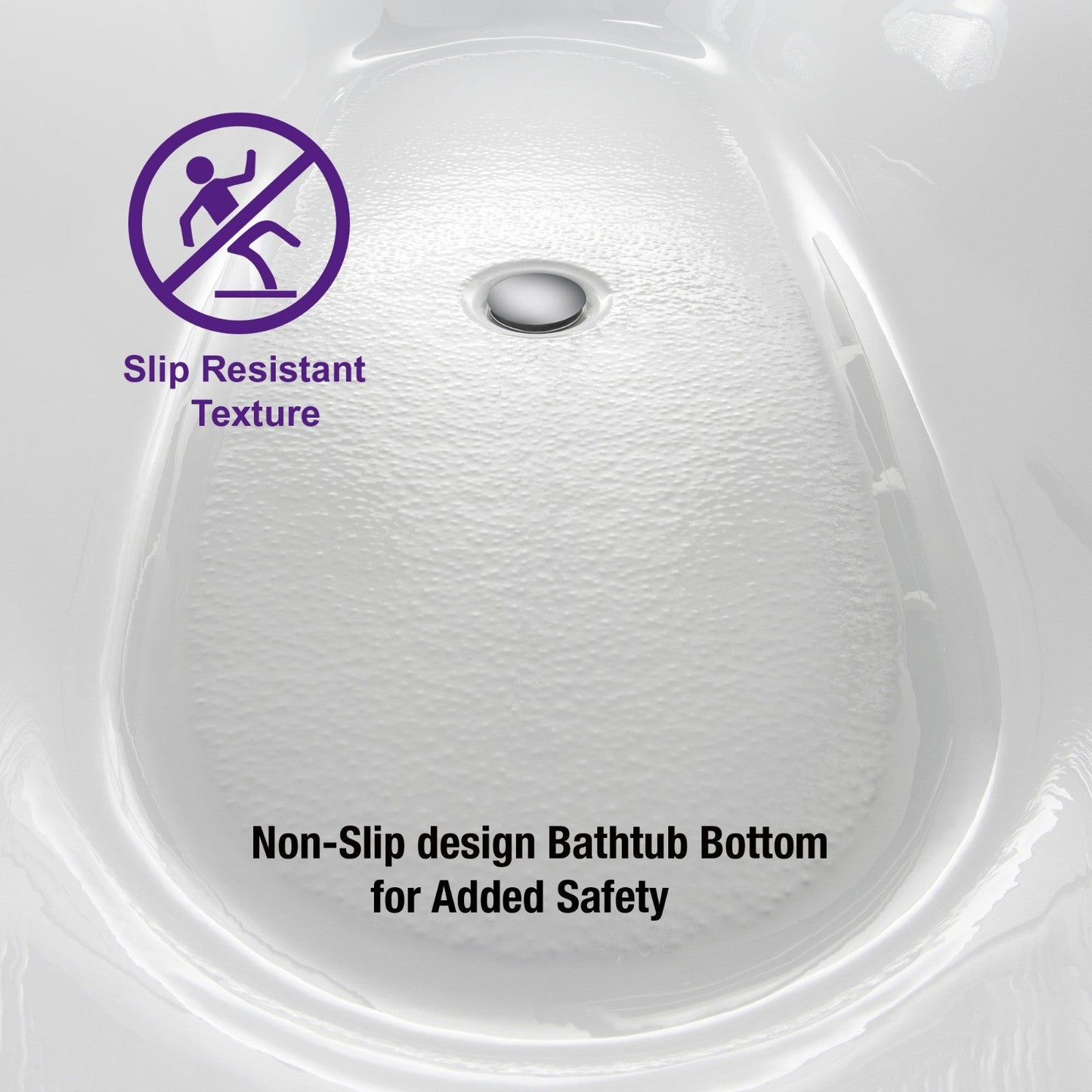 WOODBRIDGE BTA0088 56" Acrylic Freestanding Bathtub Contemporary Soaking Tub