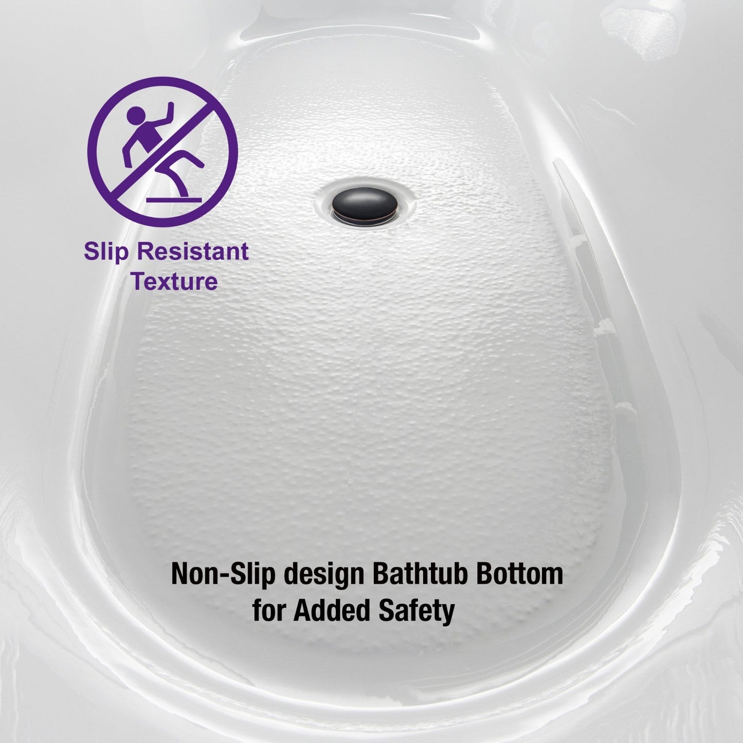 WOODBRIDGE BTA0088 56" Acrylic Freestanding Bathtub Contemporary Soaking Tub