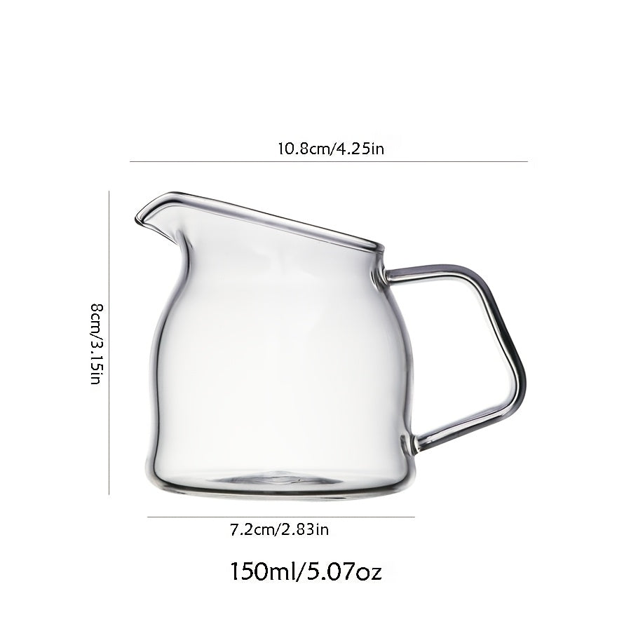 MicrowaveSafe Glass Pouring Jug for Coffee Sauces