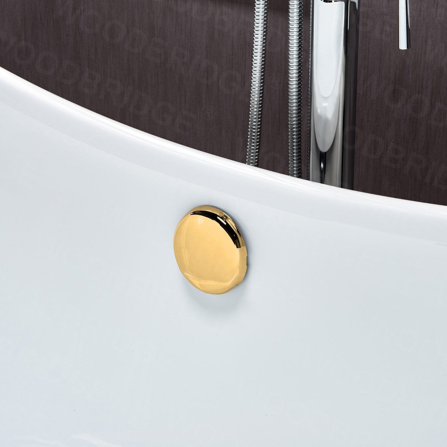 WOODBRIDGE 59" Heavy Duty Acrylic Double Slipper Clawfoot Bath Tub