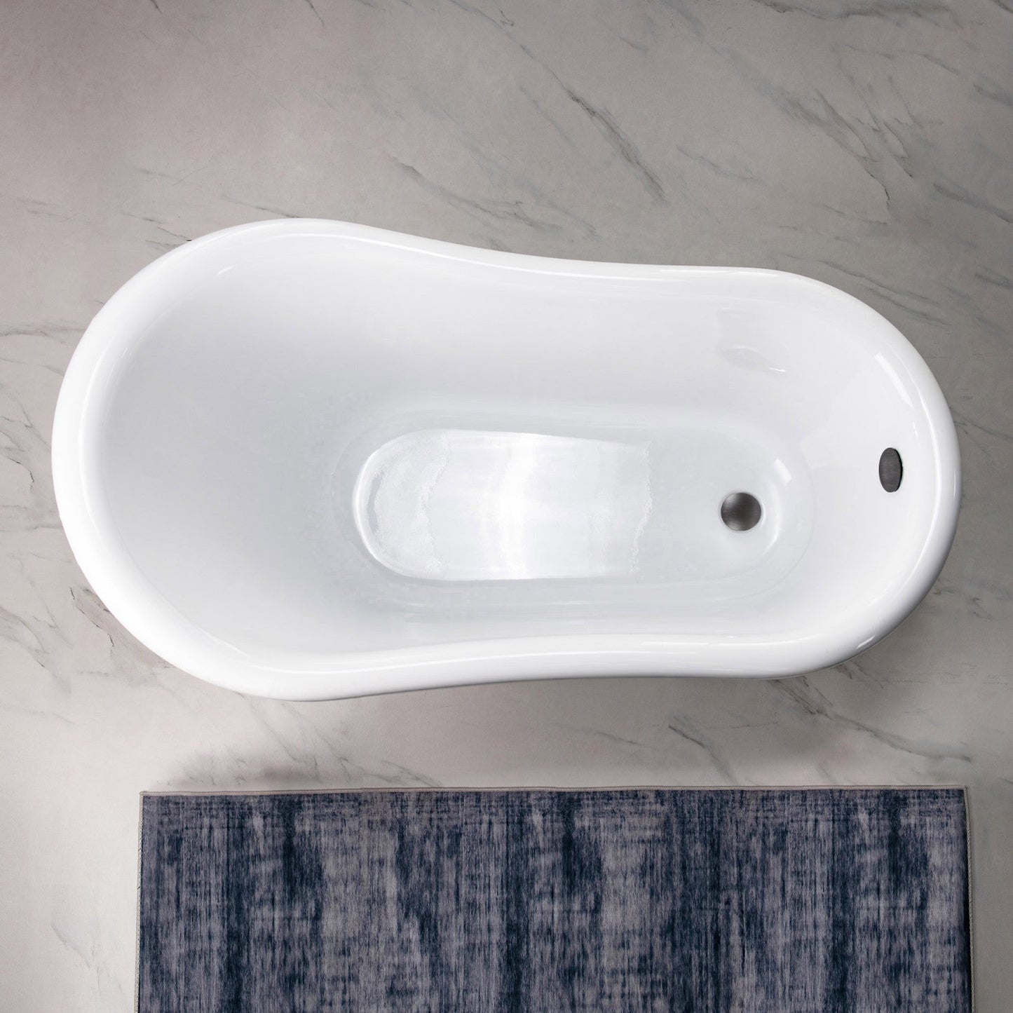 WOODBRIDGE 54" Heavy Duty Acrylic Slipper Clawfoot Bath Tub