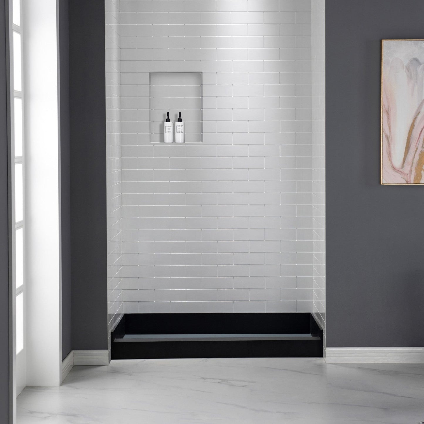 WOODBRIDGE Ready for Tile Shampoo Soap Niche, SW1620S, 16" x 20" Single Shelf