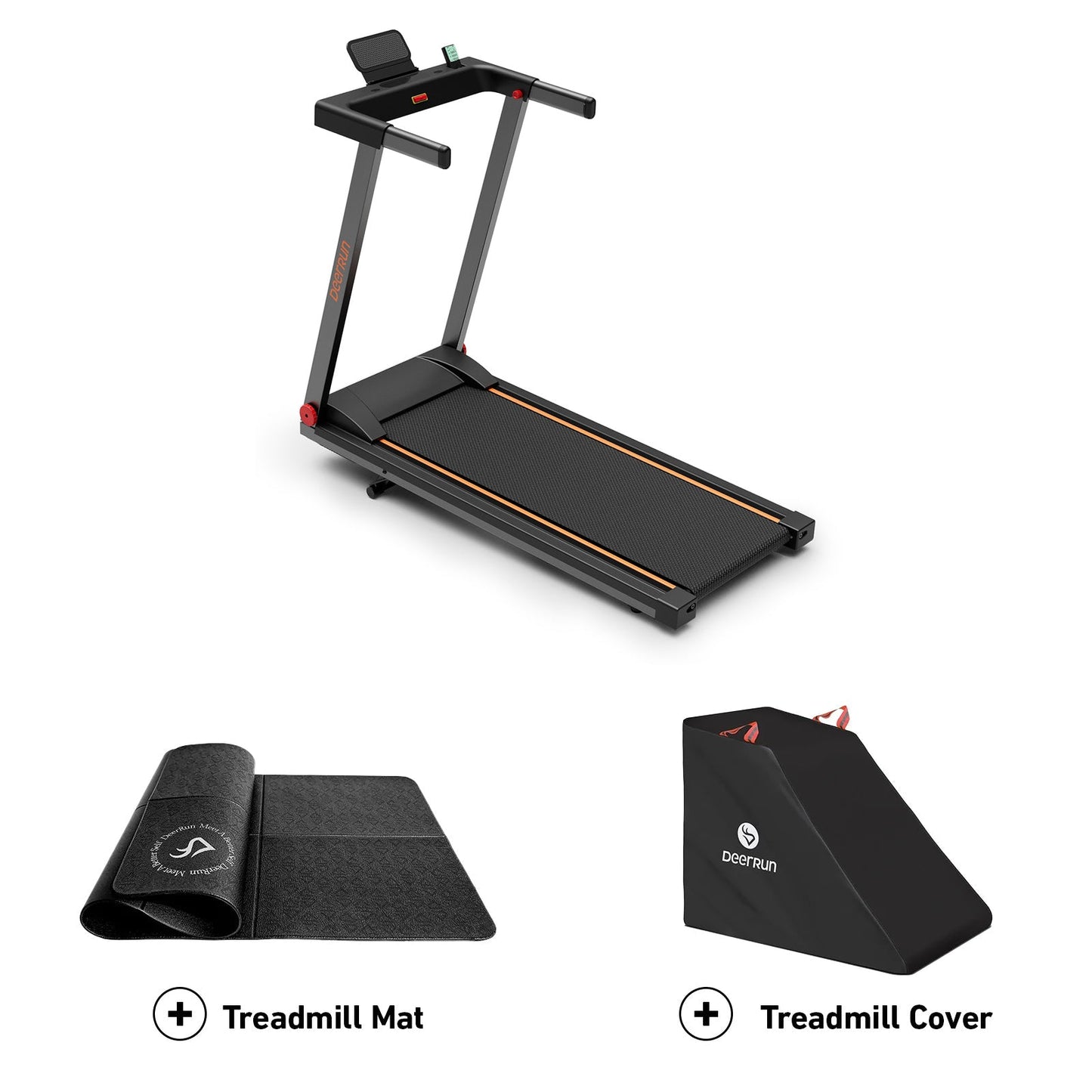 DeerRun A1 Pro Move+ 6% Incline Foldable Treadmill——2025 Upgraded Chip & NFC Support | 350Lbs, 10mph
