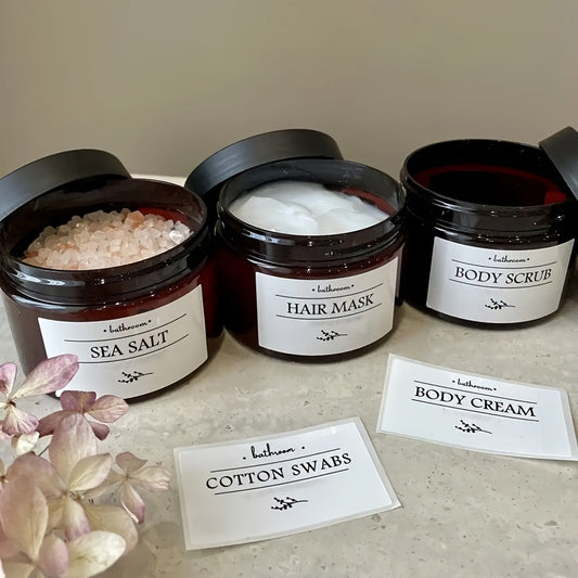 Elegant 300ml Bathroom Jar Set Store Bath Essentials with Style