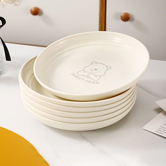 Nordic Bear Pattern Reusable Plates 268 Piece Set