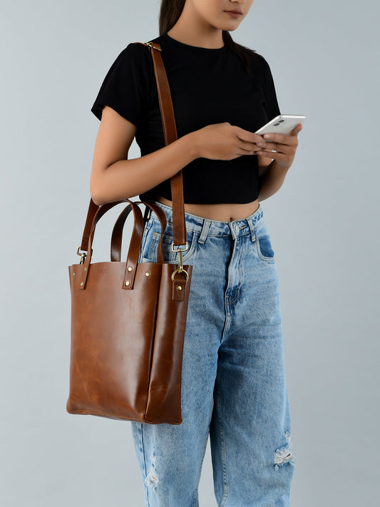 Executive Elegance Crossbody Tote