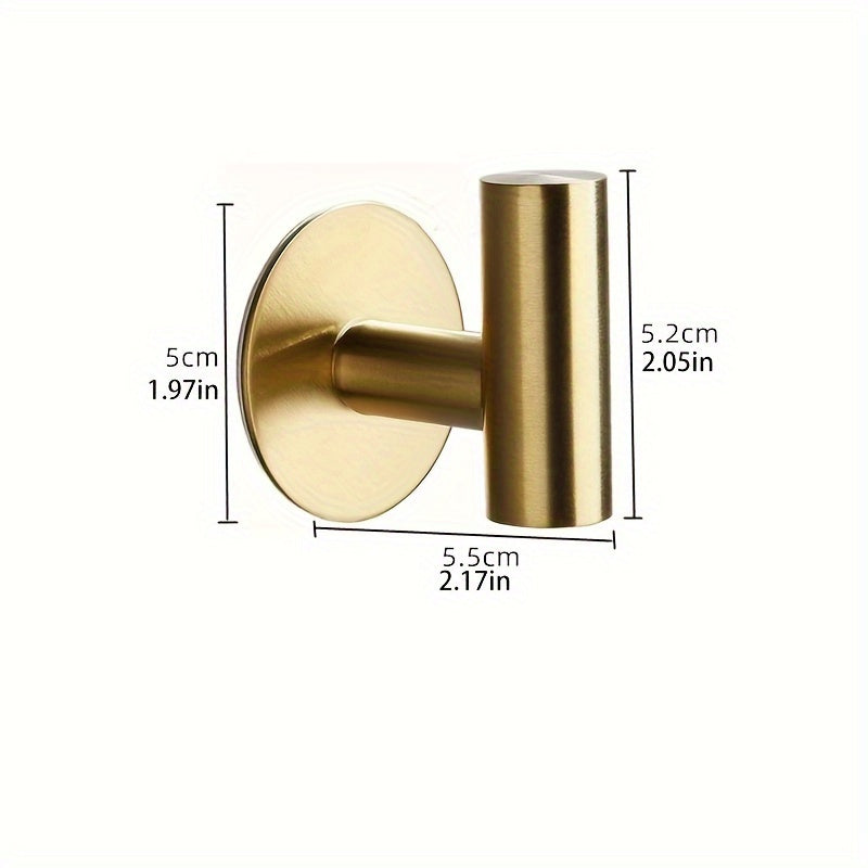 Set of Modern Metal SelfAdhesive Towel Hooks