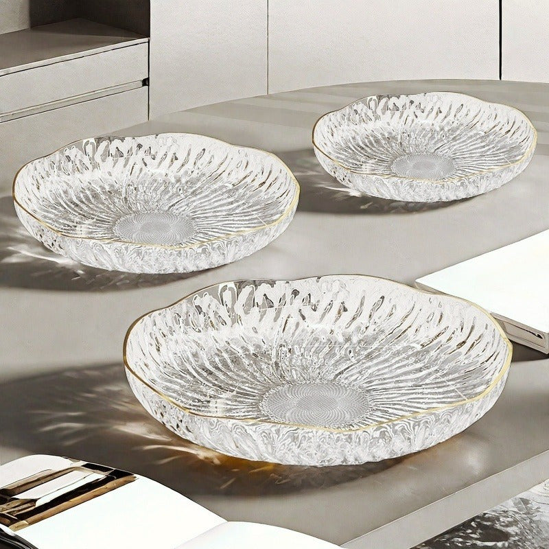 PetalShaped Snack Plates Set 3 Stylish Serving Platters