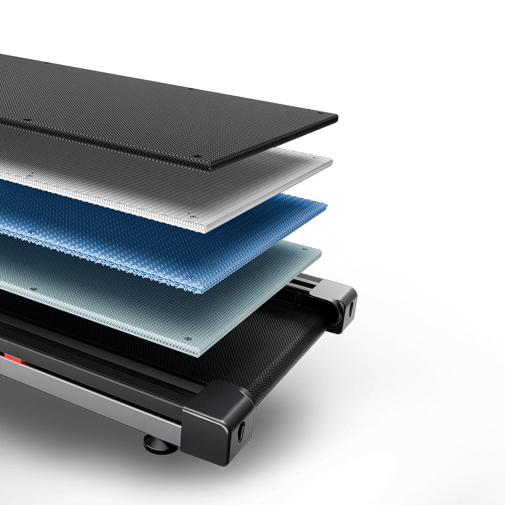 DeerRun A1 Pro Move+ 6% Incline Foldable Treadmill——2025 Upgraded Chip & NFC Support | 350Lbs, 10mph Silver