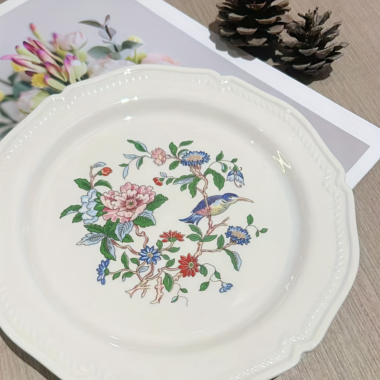 NordicInspired Ceramic Plates Versatile Dining Set of 2