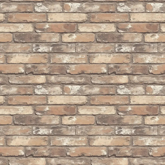 Heritage Brown Brick Wallpaper