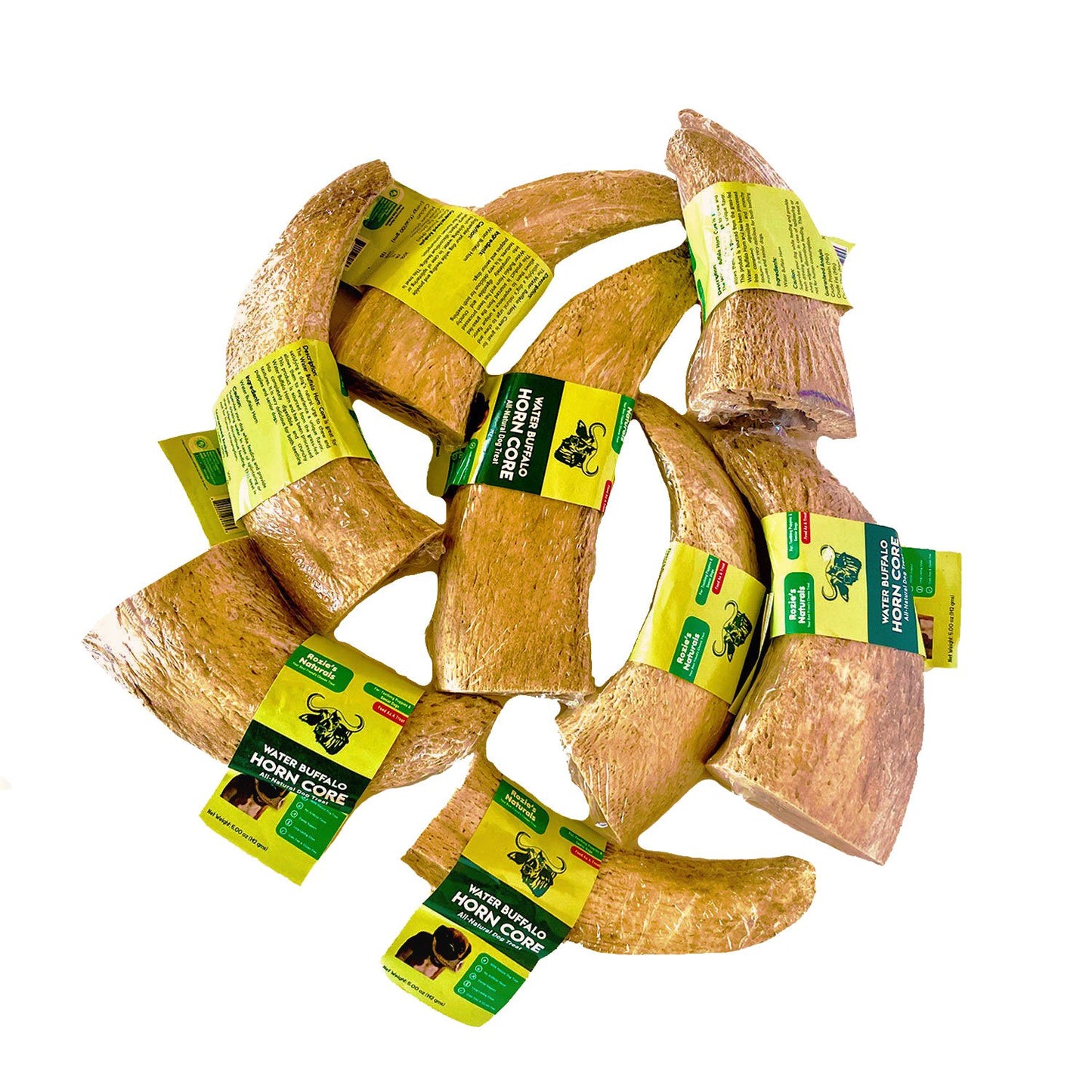 Water Buffalo Horn Core Dog Chews-2 Count-10 oz | Family Pet | Kitchen + Metal