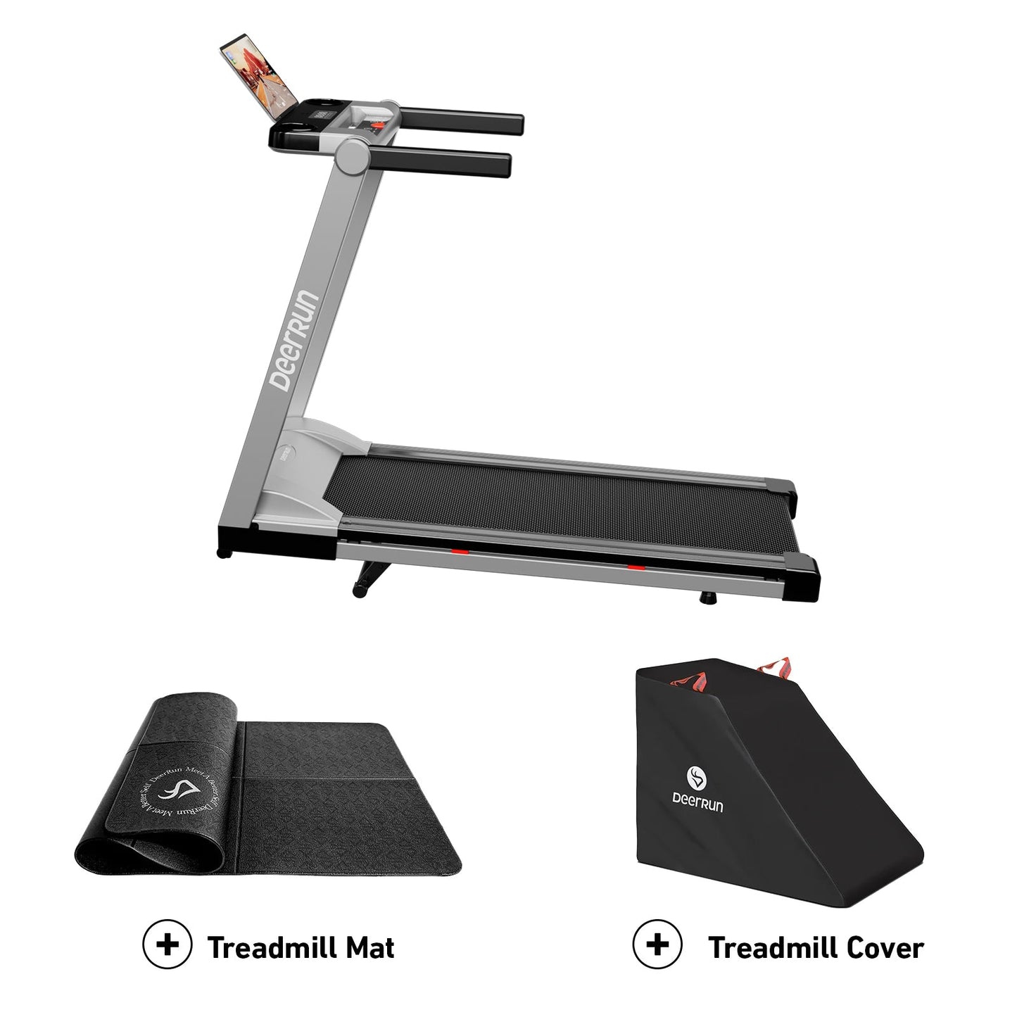 DeerRun A1 Pro Move+ 6% Incline Foldable Treadmill——2025 Upgraded Chip & NFC Support | 350Lbs, 10mph