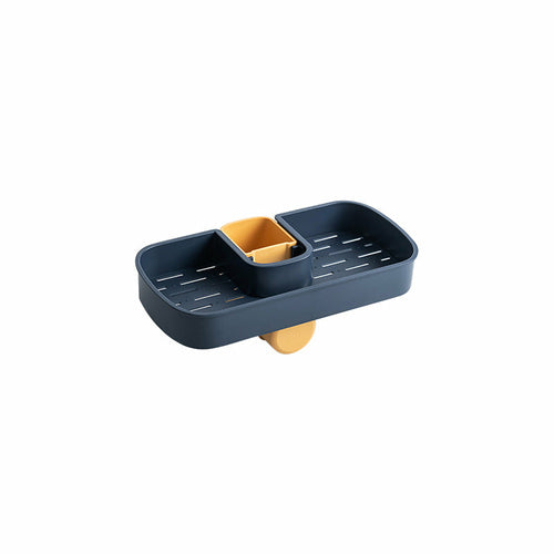 Sink Shelf Soap Sponge Drain Rack Storage Basket | Kitchen Essentials | Kitchen + Metal