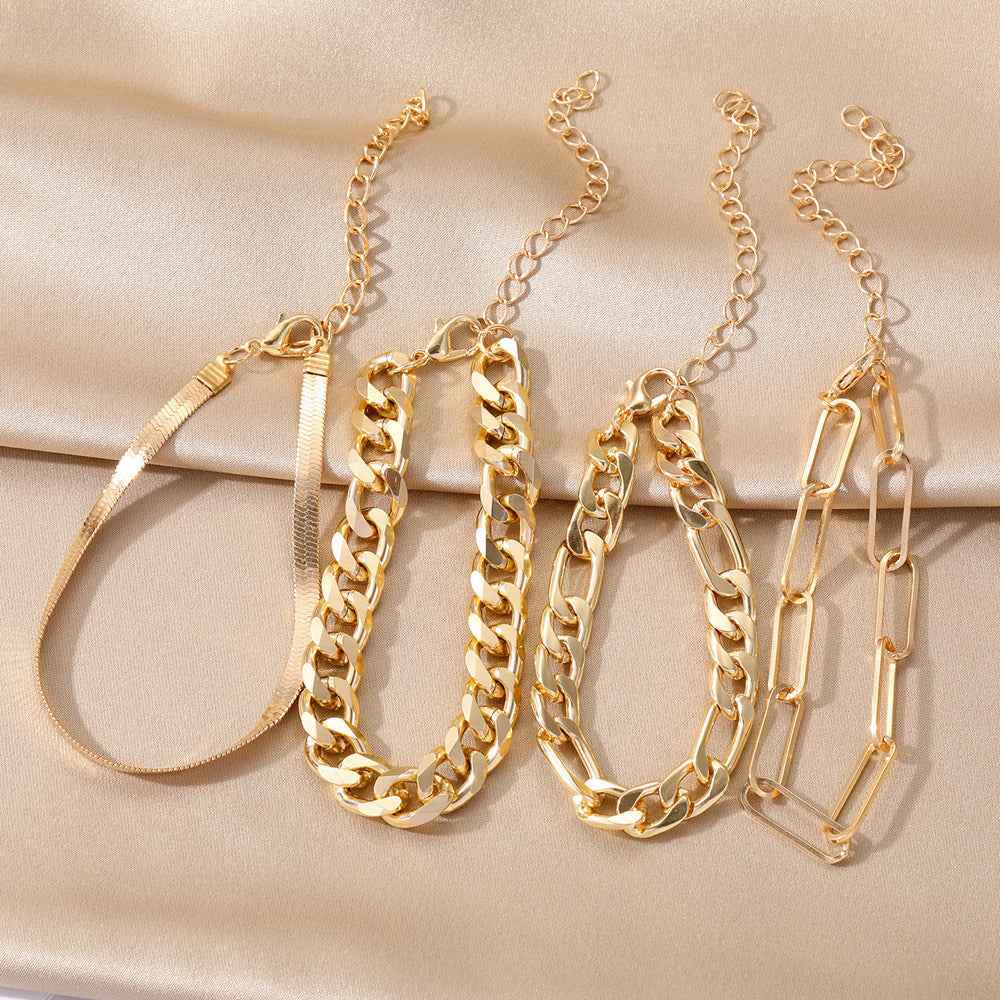 Vintage Metal Bracelet Set for Men and Women