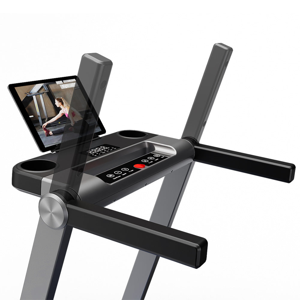 DeerRun A1 Pro Move+ 6% Incline Foldable Treadmill——2025 Upgraded Chip & NFC Support | 350Lbs, 10mph Silver