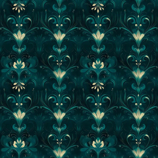 Midnight Teal Garden