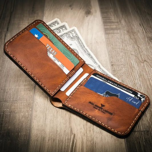 Western Bifold Wallet - Chestnut Brown