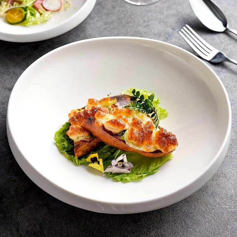 Elegant MicrowaveSafe Ceramic Dinnerware Set for Home Restaurants