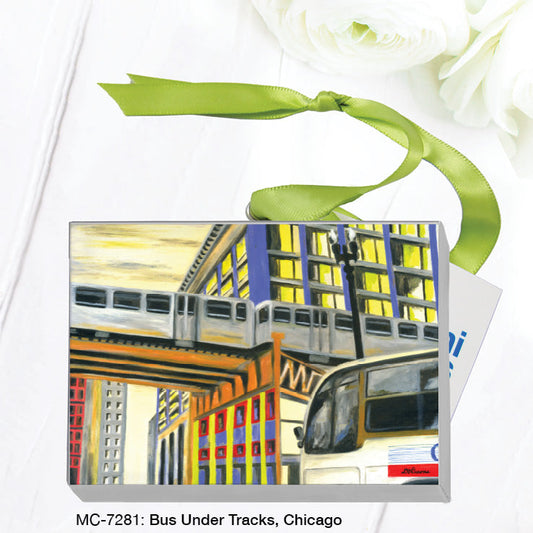 Bus Under Tracks, Chicago, Mini Canvas (MC-7281A)