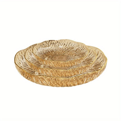 PetalShaped Snack Plates Set 3 Stylish Serving Platters