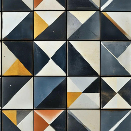 Artisan Geometric Block Mural