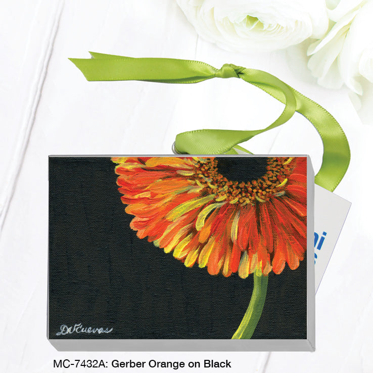 Gerber Orange on Black, Mini Canvas (MC-7432A)