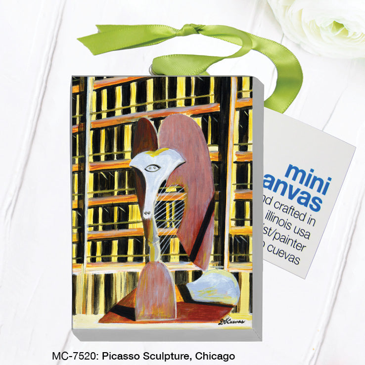 Picasso Sculpture, Chicago, Mini Canvas (MC-7520A)