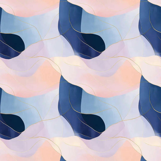 Serene Horizon Abstract Mural