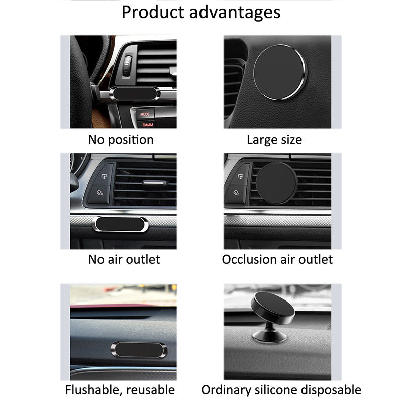 Mini Strip Shape Magnetic Car Phone Holder Stand | The Electronics Drawer | Kitchen + Metal