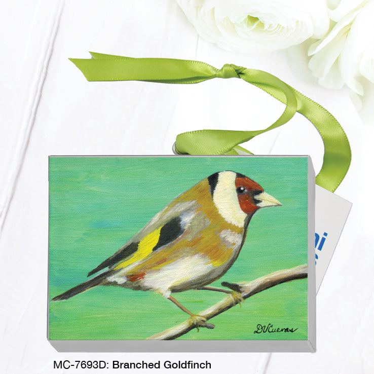 Branched Goldfinch, Mini Canvas (MC-7693D)