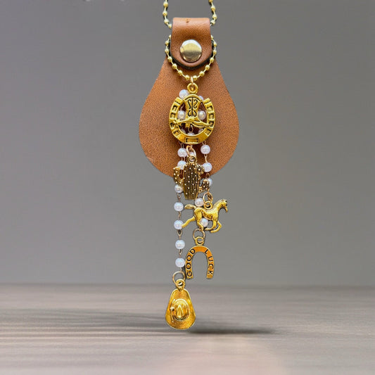 *Limited Edition* Pearls & Ponies Charm - Tumbler Handle Charm