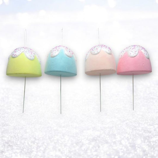 Santa's Sweet Shoppe Collection - Set of 4 Pastel 8" Gumdrop Ornaments