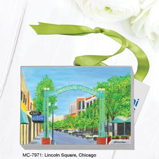 Lincoln Square, Chicago, Mini Canvas (MC-7971A)