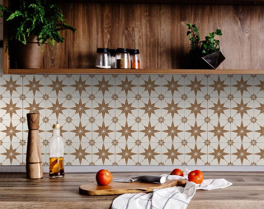 Decorative Tile stickers set of 24 Peel & Stick