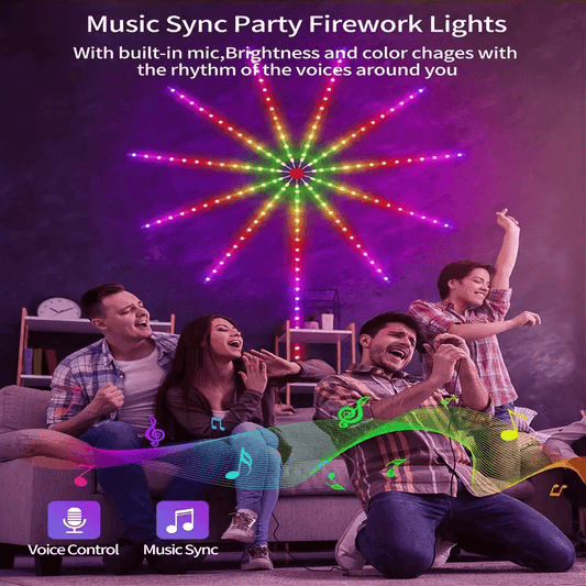Smart Fireworks Light Show – Sync to Music via App, No Fireworks Needed!