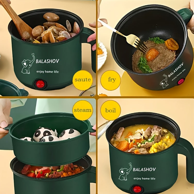 Compact EU Plug Mini Electric Hot Pot Skillet