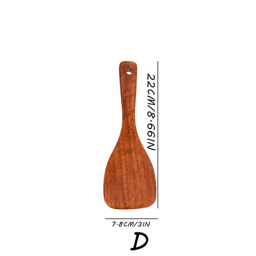 Versatile LongHandled Natural Wood Shovel for Cooking