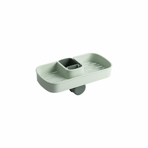 Sink Shelf Soap Sponge Drain Rack Storage Basket | Kitchen Essentials | Kitchen + Metal